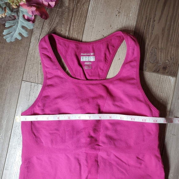 Reebok Play Dry Magenta Pink Women's Size Large Racerback Activewear Tank Top - Picture 8 of 16